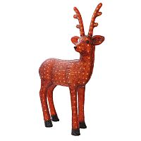 Акриловая светодиодная фигура Бурый олень 100 см, 380 светодиодов, IP 65, понижающий трансформатор в комплекте, NEON-NIGHT | код 513-305 | NEON-NIGHT