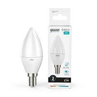 Лампа светодиодная Elementary Candle E14 8Вт 4100К | Код. 33128 | Gauss