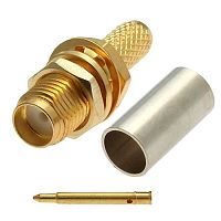 Разъём высокочастотный RUICHI RP-SMA-C58J, обжимной | код 89527 | Ruichi