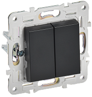 SKANDY Выключ. 2-кл. перекр. 10А SK-V06Bl черн. IEK | код SK-V23-0-10-K02 | IEK