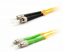 Патч-корд оптический TWT, PVC, дуплексный, FC/APC-ST/UPC, SM OS2, 20 м | код TWT-2FC-2ST/SAU-20 | TWT
