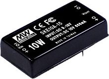 Источник питания DC-DC, 10Вт, вход 36…72В, стабил. выход 24В/42…420мА, изоляция 1000В DC, 50.8х25.4х11.27мм., -25С…+71С | код SKE10C-24 | MeanWell