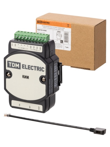 Коммуникационный интернет-модуль КИМ (TCP/IP - RS-485/RS-232) для ПЛК12 TDM | код SQ0750-0006 | TDM