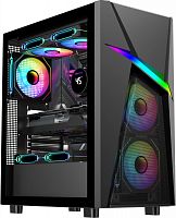 Корпус GMNG GG-CC103 черный без БП ATX 8x120mm 2x140mm 1xUSB2.0 1xUSB3.0 audio bott PSU | код 2002952 | GMNG