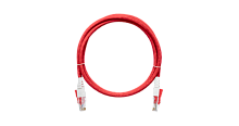 Шнур коммутационный NIKOMAX с замком U/UTP 4 пары, Кат.5е (Класс D), 100МГц, 2хRJ45/8P8C, T568B, многожильный, BC (чистая медь), 24AWG (7х0,195мм), LSZH нг(А)-HFLTx, красный, 3м | код NMC-PC4UD55B-030-CS-RD | NIKOMAX