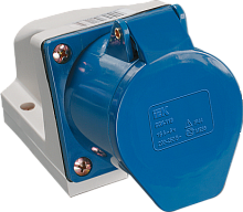 Розетка стационарная 2Р+РЕ 63А 220В IP54 | код. PSR11-063-3 | IEK