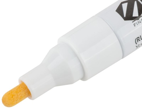 Маркер строительный с жидким красящим составом, алюминиевый корпус, белый | код 4351 | FIT фото 6