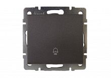 Кнопка звонка цв. черный графит матовый (10шт/120шт) | код 703-4188-103 | Lezard