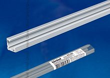 Накладной профиль для светодиодной ленты UFE-A04 SILVER 200 POLYBAG анодированный алюминий. Длина 200 см. ТМ Uniel. | код UL-00000598 | UNIEL