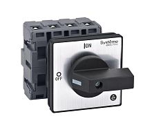 ВЫКЛЮЧАТЕЛЬ-РАЗЪЕДИНИТЕЛЬ 4P 63A IP20 С ЧЁРНОЙ РУКОЯТКОЙ НА ДВЕРЦУ 4 ВИНТАМИ | код MSD63420B | Systeme Electric