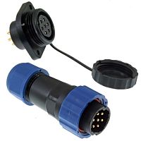 Разъём герметичный SZC21 7P-M-FE, 7 контактов | код 106706 | SZC