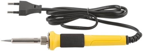 Паяльник 220В, керамический нагревательный элемент,пластиковая ручка, конусное медное жало, 50Вт | код 60493 | FIT фото 5