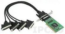 Плата CP-104UL-DB25M Universal PCI, 4-port RS-232, 921.6 Kbps | код 00-01144081 | MOXA