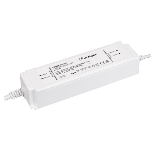 Блок питания ARPJ-SP-482100-PFC (100W, 24-48V, 2.1A) (IP67 Пластик, 5 лет) | код 37892 | Arlight