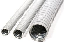 Металлорукав в ПВХ изоляции МРПИ НГ 32 d32мм без протяжки сер. (уп.20м) ЗЭТАРУС zeta41914