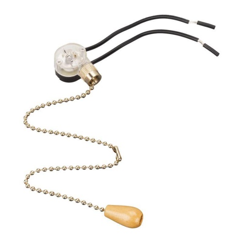 Выключатель для настенного светильника c проводом и деревянным наконечником ''Gold'' | код 32-0104 | REXANT фото 3