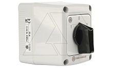 Переключатель PNBS 16 53, 3P, 20A, тип 1-0-2 (60°), 3NO на 1_2, черная рукоятка, в корпусе IP65 | код EAC604005R | Rade Koncar