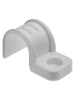 Крепеж-скоба для трубы 25 мм односторонняя для прямого монтажа (50 шт.) серая TDM | код SQ0405-6003 | TDM