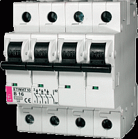 Авт. выключатель ETIMAT 10 3p+N B 63A (10kA) | код 002126722 | ETI