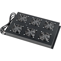 Блок 6-ти вентиляторов в крышу шкафа LANMASTER DCS глубиной 1070/1200 мм | код LAN-DC-CB-FAN6-10 | LANMASTER
