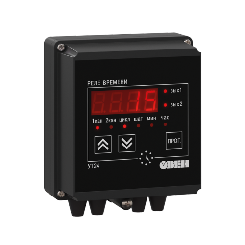 Микропроцессорное реле времени двухканальное УТ24-Н.С | код 05749 | ОВЕН Микропроцессорное реле времени двухканальное УТ24-Н.С | код 05749 | ОВЕН