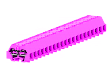 240359 Клемма TB проходная 2-2 с бок. подключ.,сеч.1.5мм2, розов., шт | код 240359 | SUPU