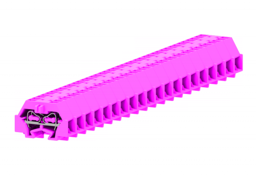 240359 Клемма TB проходная 2-2 с бок. подключ.,сеч.1.5мм2, розов., шт | код 240359 | SUPU