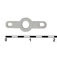 Клемма-лепесток двухсторонняя RUICHI 1-1-2.8, 6х20х3 мм, луженая медь | код 81653 | Ruichi