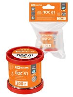 Припой ПОС 61, проволока, ГОСТ 21931-76, ?1 мм, 200 г, катушка, инд. упак., Алмаз TDM | код SQ1025-1806 | TDM