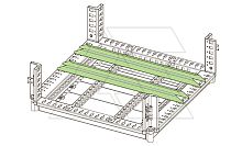 Шина WTST для установки тяжелого оборудования, для щита Ш=800мм, 2 шт. | код WTST-000800 | ETA