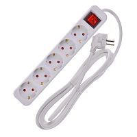 Удлинитель 5х3м 16А У05К ПВС 3х1.5 бел. UMA IEK UM-YP10-16-05-03-ZK-K01