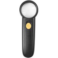 Лупа просмотровая BRAUBERG, С ПОДСВЕТКОЙ, диаметр 37 мм, увеличение 8, корпус черный, 454127 | код 454127 | BRAUBERG