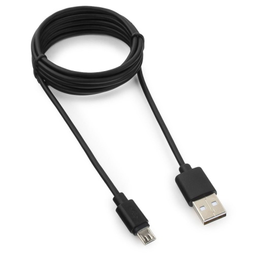 Кабель USB 2.0 Pro Гарнизон GCC-mUSB2-AMBM-1.8M, AM/microBM 5P, 1.8м, черный, пакет | код GCC-mUSB2-AMBM-1.8M | Гарнизон