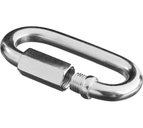 Карабин 10мм винтовой оцинкованный | код vintovoi-10 | Крепдил Карабин 10мм винтовой оцинкованный | код vintovoi-10 | Крепдил