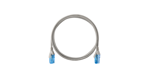 Коммутационный шнур NIKOMAX Slim Line U/UTP 4 пары, Кат.6 (Класс E), 250МГц, 2хRJ45/8P8C, T568B, заливной, с защитой защелки, многожильный, BC (чистая медь), 28AWG (7х0,127мм), LSZH нг(А)-HFLTx, серый, 2м | код NMC-PC4UE55B-020-SL-C-GY | NI Коммутационный шнур NIKOMAX Slim Line U/UTP 4 пары, Кат.6 (Класс E), 250МГц, 2хRJ45/8P8C, T568B, заливной, с защитой защелки, многожильный, BC (чистая медь), 28AWG (7х0,127мм), LSZH нг(А)-HFLTx, серый, 2м | код NMC-PC4UE55B-020-SL-C-GY | NI