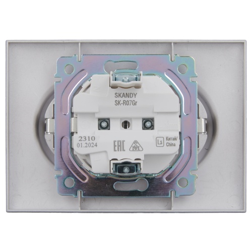 SKANDY Роз. 2-я с з/к/ш 16А в сб. SK-R07Gr сер. IEK | код SK-R24-16-K03-F | IEK фото 3 SKANDY Роз. 2-я с з/к/ш 16А в сб. SK-R07Gr сер. IEK | код SK-R24-16-K03-F | IEK фото 3