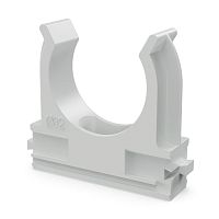 Крепеж-клипса для труб АБС-пластик в п/э d32 мм (25шт/500шт уп/кор) Промрукав | код PR.02632 | ПРОМРУКАВ