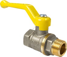 Кран шаровой для газа 11Б27фтМ никелированный 1' ВН ручка рычаг | код VF.272.NR3.100 | Valfex