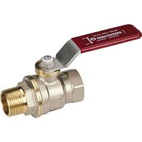 Кран шаровой R914L Ду 40 1'1/2 Ру35 ВН полнопроходной рычаг красный | код R914LX027 | Giacomini