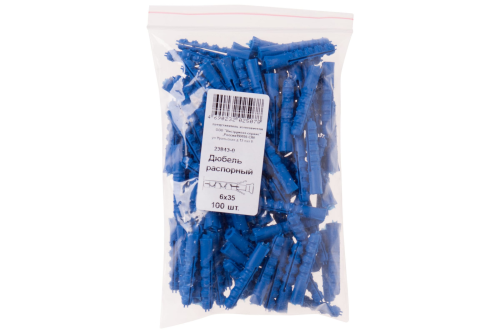 Дюбель распорный 6х35 с шипами тип К (100шт) | код 23843-0 | FIT