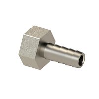 Штуцер для шланга латунь внутр. резьба 16х1/2дюйм еврослот никель | код 41127 | RTP