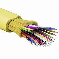 Кабель волоконно-оптический, распределительный, арамидные упрочняющие нити, для внутренней прокладки, нг(А)-HF, 24 ОВ, категорияOS2 | код RNDT9C24YL01-E | DKC