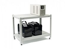 Стеллаж для АКБ 0,5х0,7х0,4-2П масса 7 кг, две полки для размещения АКБ и ИБП | код 421 | БАСТИОН