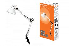 Светильник струбцина 220В, 40Вт, E27 белый глянец TDM | код SQ0337-0030 | TDM