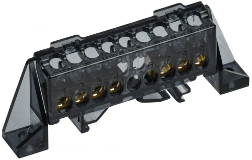 TEKFOR Шина N ноль в комб. изол. Стойка 6х9-3+4-Ч IEK | код TF-NN10-34-DP-K02 | IEK TEKFOR Шина N ноль в комб. изол. Стойка 6х9-3+4-Ч IEK | код TF-NN10-34-DP-K02 | IEK