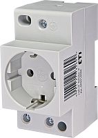 Розетка на DIN-рейку t-2P+Z Schuko (P) | код 002414020 | ETI