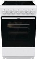 Плита Электрическая Gorenje GEC5B41WG белый стеклокерамика (без крышки) | код 1829602 | GORENJE
