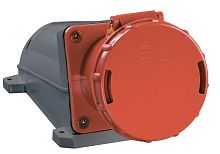 Розетка стационарная 3Р+РЕ+N 63А 380В IP54 | код. PSR12-063-5 | IEK