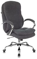 Кресло руководителя Бюрократ T-9950SL Fabric серый Alfa 44 крестов. металл хром | код 1644603 | БЮРОКРАТ
