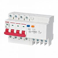 Диф. автомат YCB6HLE-63 3P+N 40A D 10мА (электрон.) | код A001229 | CNC